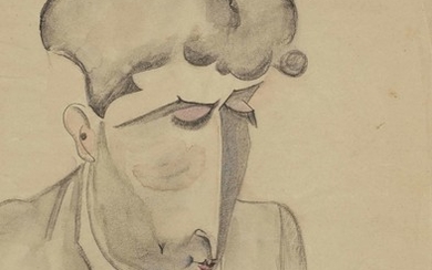 Léonard Tsuguharu Foujita (1886-1968), Portrait présumé de Jean Cocteau