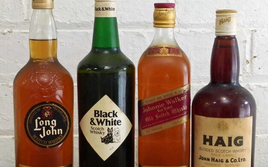 4 Bottles Mixed Lot 1960’s/70’s 26⅔fl.oz. bottles Proprietary Classic Scotch Blended Whisky