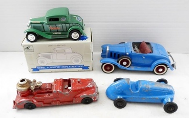 (4) DIECAST TOY CAR & COIN BANK LOT