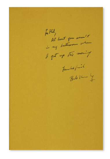 KENNEDY, ROBERT F. The Pursuit of Justice. Inscribed and Signed, "Bob Kennedy," on...