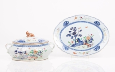 Tureen with cover and dish Chinese export porcelai…