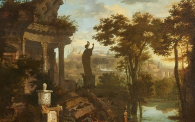 French school 17th century - Southern Landscape with Ruins