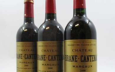 12 bouteilles CHÂTEAU BRANE CANTENAC 2000 2è GC Margaux
