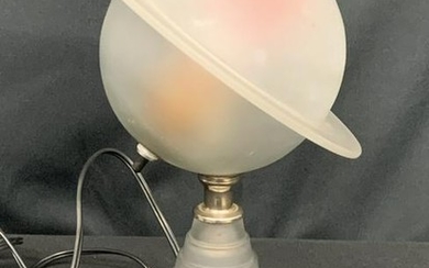1939 WORLDS FAIR HOUZE GLASS FROSTED SATURN LAMP
