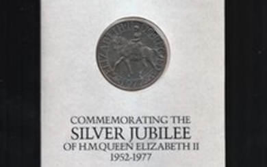 25 pence commemorating the Silver jubilee of HM Queen Elizabeth II 1952-1977. Good Condition. All signed pieces come with......