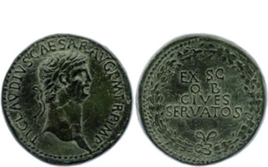 Claude (41 54). Sesterce, c. 41 42 Rome (Ae 25,01g…