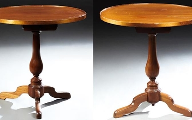 Pair of French Louis Philippe Carved Mahogany Tables