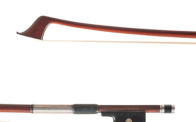 French Silver-mounted Violoncello Bow, Jerome Thibouville-Lamy