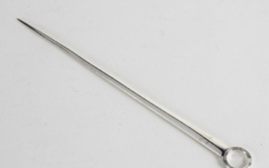 A George III silver meat skewer, George Smith & William