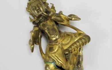 A Gilt Bronze Figure of Daikini, China 17-18th Century.