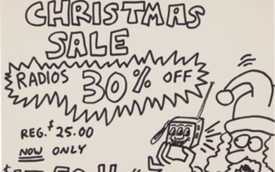Keith Haring, Pop Shop Signage (Christmas Sale)