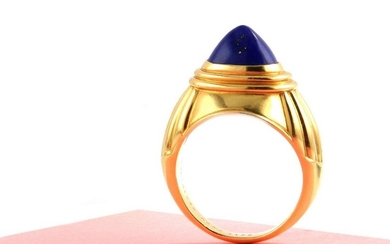 A lapis lazuli dress ring, by Boucheron