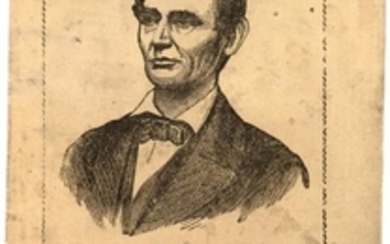 "LINCOLN CAMPAIGN SONGSTER" 1864 PORTRAIT POCKET