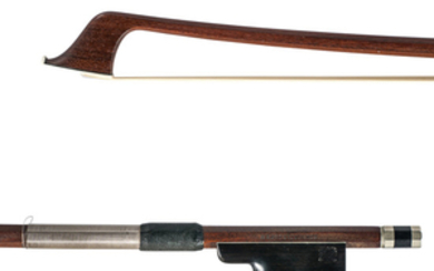 Nickel-mounted Violoncello Bow, H.R. Pfretzschner
