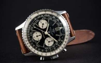 A RARE GENTLEMAN'S STAINLESS STEEL BREITLING LIP