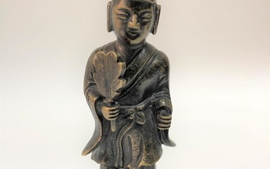 A Standing Buddhist Bronze Figurine, Probably Ji Gong