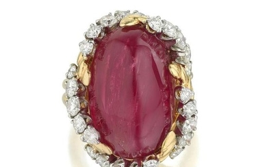 Van Cleef & Arpels Burmese Unheated Ruby and Diamond