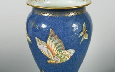 A Wedgwood Butterfly lustre trumpet vase