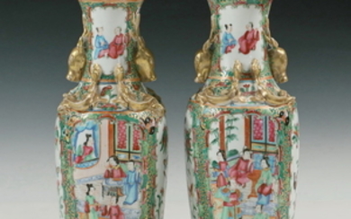 PAIR OF 19TH C. CHINESE PORCELAIN VASES