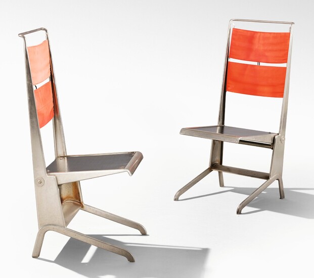 PAIR OF CHAIRS, Jean Prouvé