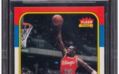 56850: 1986 Fleer Michael Jordan #57 BGS NM-MT+ 8.5. By