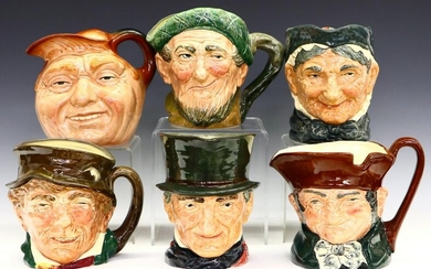 6 Royal Doulton Character Mugs