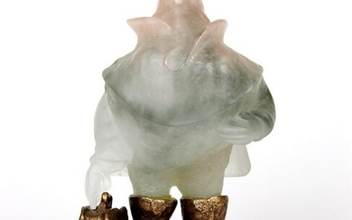 A Daum pate de verre figural sculpture