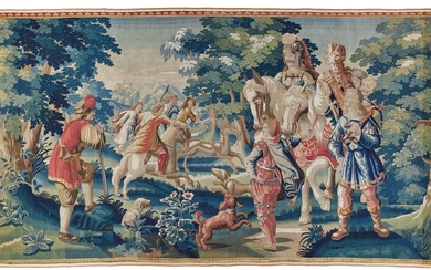 A mythological hunting tapestry, Northern Netherlands, late 17th/early 18th century
