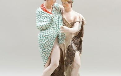 Large Staffordshire Pearlware Figure Group of Bacchus