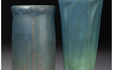 79350: Two Van Briggle Matte Glazed Earthenware Vases