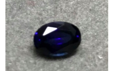 .95ct Ceylon Blue Oval BiancoÂ® Lab Grown Sapphire