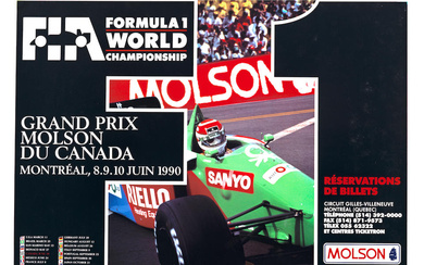 A 1990 FIA Formula 1 World Championship poster for the...