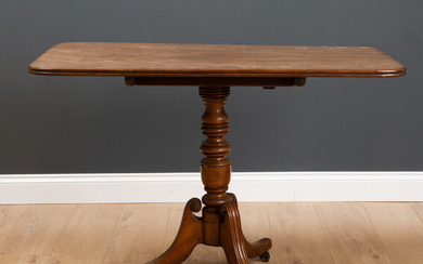 A 19th century mahogany tilt top tripod table