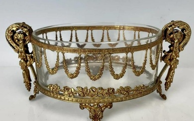 A FINE ORMOLU AND BACCARAT BOWL
