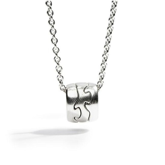 A 'Fusion' ring and pendant necklace, by Georg Jensen