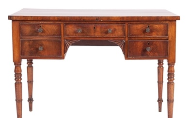 A George IV mahogany dressing or writing table, circa 1825; ...