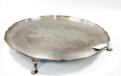 A George V silver salver