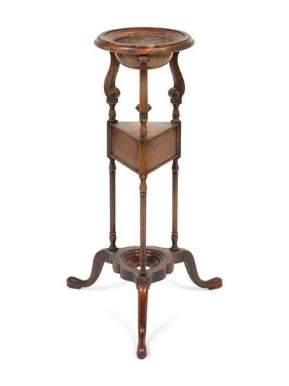 A Georgian Style Plant Stand Height 32 1/4 x width of