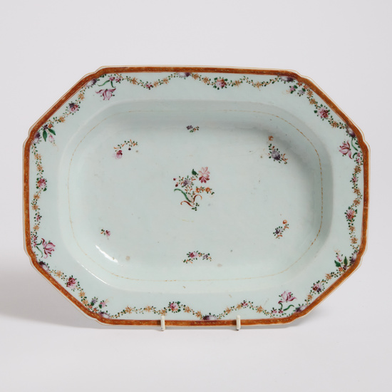 A Large Chinese Export Famille Rose Platter, 18th Century