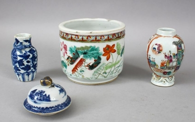 A MIXED LOT OF 18TH / 19TH CENTURY CHINESE FAMILLE ROSE