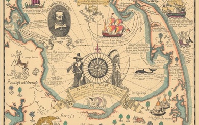 "A Map of Cape Cod Wherin Is Shown ye Discovery and Settlement of the Same; with the Tracks of ye Pilgrims Carefully Prepared According to Mourts Relation"
