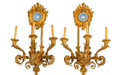 A Pair of Louis XV Style Blue and White