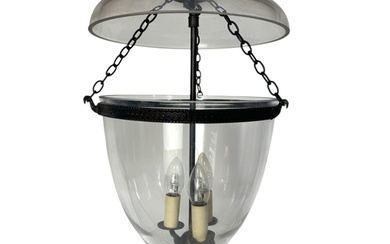 A Regency style Vaughan 'Glass Globe' hall lantern In a dar...
