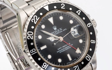 A Rolex Oyster Perpetual Date GMT Master Men's Wristwatch