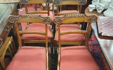 A Superb set of early 19th Century Mahogany Dining Chairs wi...