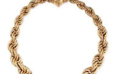 A VINTAGE COLLAR NECKLACE, HERMES in 18ct yellow gold