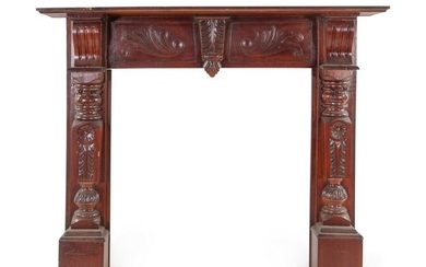 A Victorian Style Carved Mantel