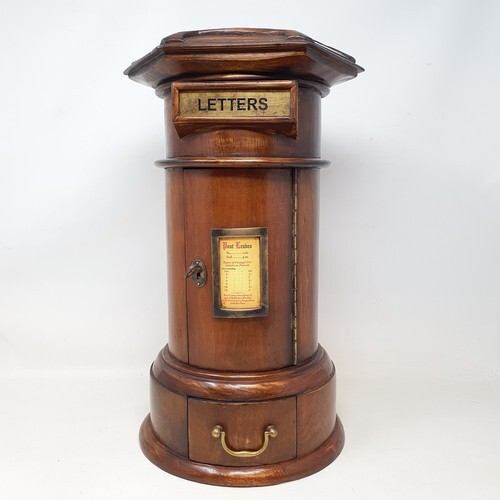 A Victorian style country house letter box, with an hexagona...