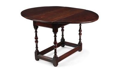 A William and Mary style oak gateleg table