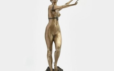 A bronze model of Diana, after Aichele